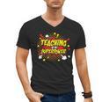 Teaching Is My Superpower Retro Comic Teacher Men's V-Neck T-Shirt, trending gift Teaching Is My Superpower Retro Comic Teacher Men's V-Neck T-Shirt, trending gift