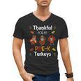 Thankful For My Prek Turkeys In Masks Thanksgiving Teacher For Men Women Men's V-Neck T-Shirt, trending gift