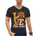 Thanksgiving Love Third Grade Teacher Turkey Autumn Fall Men Women Girls Kids Men's V-Neck T-Shirt, trending gift Thanksgiving Love Third Grade Teacher Turkey Autumn Fall Men Women Girls Kids Men's V-Neck T-Shirt, trending gift