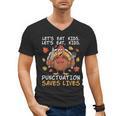 Thanksgiving Teacher Turkey Lets Eat Kids Punctuation Men's V-Neck T-Shirt, trending gift