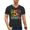 Tie Dye 5th Grade Typography Team Fifth Grade Teacher For Men Women Girls Kids Men's V-Neck T-Shirt, trending gift