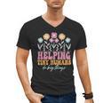 Tiny People Help Do Big Things Nursery Teacher Men's V-Neck T-Shirt, trending gift