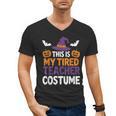 Tired Teacher Costume For Humor Halloween Men's V-Neck T-Shirt, trending gift