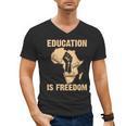 History Education Is Freedom African Map Black Teacher Men's V-Neck T-Shirt, History Teacher Gifts, trending gift History Education Is Freedom African Map Black Teacher Men's V-Neck T-Shirt, History Teacher Gifts, trending gift