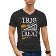 Trig Or Treat Shirt Halloween Math Teacher School College Men Women Kids Men's V-Neck T-Shirt, trending gift