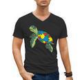 Turtle Puzzle Pieces For Autism Awareness Kids Women Teacher Men's V-Neck T-Shirt, trending gift Turtle Puzzle Pieces For Autism Awareness Kids Women Teacher Men's V-Neck T-Shirt, trending gift
