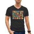 Twin Day Friends Teacher Twinning With My Bestie Matching Men's V-Neck T-Shirt, Friend Gifts, trending gift Twin Day Friends Teacher Twinning With My Bestie Matching Men's V-Neck T-Shirt, Friend Gifts, trending gift