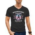 Never Underestimate Teachers Who Runs For Fun Men's V-Neck T-Shirt, trending gift