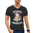 Unicorn Teacher Reading Is Magical Book Men's V-Neck T-Shirt, trending gift Unicorn Teacher Reading Is Magical Book Men's V-Neck T-Shirt, trending gift