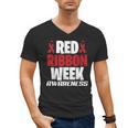 We Wear Red For Red Ribbon Week Awareness Mothers Teachers Men's V-Neck T-Shirt, trending gift