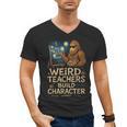 Weird Teachers Build Character Van Bigfoot Art Men's V-Neck T-Shirt, trending gift Weird Teachers Build Character Van Bigfoot Art Men's V-Neck T-Shirt, trending gift