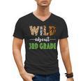 Wild About 3rd Grade Teacher Student Third Grade Zoo Safari Men Women Girls Kids Men's V-Neck T-Shirt, trending gift