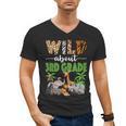 Wild About 3rd Grade Teacher Student Third Grade Zoo Safari Men's V-Neck T-Shirt, trending gift