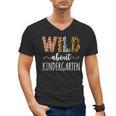 Wild About Kindergarten Teacher Leopard Print Men's V-Neck T-Shirt, trending gift