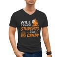 Will Trade Students For Candy Halloween Costume Teacher Men's V-Neck T-Shirt, trending gift