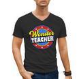 Wonder Teacher Super Woman Power Superhero Back To School Men's V-Neck T-Shirt, Super Teacher Gifts, trending gift Wonder Teacher Super Woman Power Superhero Back To School Men's V-Neck T-Shirt, Super Teacher Gifts, trending gift