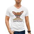 Chihuahua 100 Days Of School Rainbow Glasses Teacher Men's V-Neck T-Shirt, trending gift Chihuahua 100 Days Of School Rainbow Glasses Teacher Men's V-Neck T-Shirt, trending gift