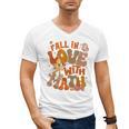 Fall In Love With Science Math Teacher Fall Thanksgiving Men's V-Neck T-Shirt, Science Teacher Gifts, trending gift