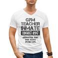 Halloween Gym Teacher Prisoner Costume Men's V-Neck T-Shirt, trending gift Halloween Gym Teacher Prisoner Costume Men's V-Neck T-Shirt, trending gift