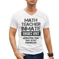Halloween Math Teacher Prisoner Costume Men's V-Neck T-Shirt, trending gift Halloween Math Teacher Prisoner Costume Men's V-Neck T-Shirt, trending gift