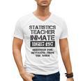 Halloween Statistics Teacher Prisoner Costume Men's V-Neck T-Shirt, trending gift Halloween Statistics Teacher Prisoner Costume Men's V-Neck T-Shirt, trending gift