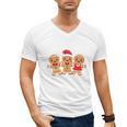 Hanging With My Cookies Gingerbread Christmas Teacher Xmas Men's V-Neck T-Shirt, trending gift