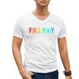 Happy Fri Yay Teacher Friday Men's V-Neck T-Shirt, trending gift Happy Fri Yay Teacher Friday Men's V-Neck T-Shirt, trending gift