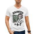 Haunted 67 Skeleton Math Teacher Halloween Costume Math Pun Men's V-Neck T-Shirt, trending gift Haunted 67 Skeleton Math Teacher Halloween Costume Math Pun Men's V-Neck T-Shirt, trending gift