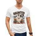 Haunted By 67 Teacher Ghost Pumpkin Halloween Costum Men's V-Neck T-Shirt, trending gift