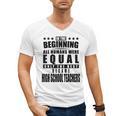 High School Teacher Personalized Men's V-Neck T-Shirt, trending gift