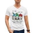 It's Fine We'Re Fine Gnome Pre-K Teacher Christmas Light For Men Women Men's V-Neck T-Shirt, trending gift