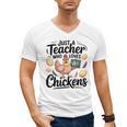 Just a Teacher Who Loves Chickens Chicken Farm Animal Lover Men's V-Neck T-Shirt, trending gift Just a Teacher Who Loves Chickens Chicken Farm Animal Lover Men's V-Neck T-Shirt, trending gift