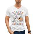 Kindergarten Boo Crew Halloween Floral Ghost Kinder Teacher Men's V-Neck T-Shirt, trending gift