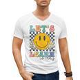 Let's Learn Today Smile Face Back To School For Teacher Kids Men's V-Neck T-Shirt, trending gift