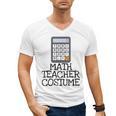 Math Teacher Costume Tshirt Halloween High School Calculator Men's V-Neck T-Shirt, trending gift