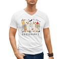 Silly Goose Spooky Teacher Halloween Cute Goosebumps Men's V-Neck T-Shirt, trending gift Silly Goose Spooky Teacher Halloween Cute Goosebumps Men's V-Neck T-Shirt, trending gift