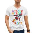 Space Middle School Teacher Back To School Men Women Kids Men's V-Neck T-Shirt, trending gift