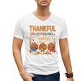 Teach Thanksgiving Teacher Thankful For My Preschool Turkeys Men's V-Neck T-Shirt, trending gift
