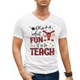 Teachers Oh What Fun It Is To Teach Cute Red Plaid Reindeer Men's V-Neck T-Shirt, trending gift Teachers Oh What Fun It Is To Teach Cute Red Plaid Reindeer Men's V-Neck T-Shirt, trending gift