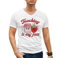 Teaching Is My Jam Cute Strawberry For Women Teachers Men's V-Neck T-Shirt, trending gift Teaching Is My Jam Cute Strawberry For Women Teachers Men's V-Neck T-Shirt, trending gift