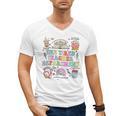 The Tired Teachers Department Retro Groovy Back To School Men's V-Neck T-Shirt, trending gift The Tired Teachers Department Retro Groovy Back To School Men's V-Neck T-Shirt, trending gift