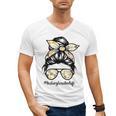 History Teacher Messy Bun Life Hair Glasses Men's V-Neck T-Shirt, History Teacher Gifts, trending gift History Teacher Messy Bun Life Hair Glasses Men's V-Neck T-Shirt, History Teacher Gifts, trending gift