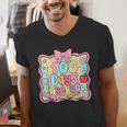 100 Days Of School Preppy 100th Day Of School Teacher Kids Men's V-Neck T-Shirt, funny gift 100 Days Of School Preppy 100th Day Of School Teacher Kids Men's V-Neck T-Shirt, funny gift