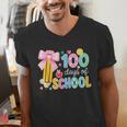 100 Days Of School Preppy 100th Day Of School Teachers Girls Men's V-Neck T-Shirt, funny gift 100 Days Of School Preppy 100th Day Of School Teachers Girls Men's V-Neck T-Shirt, funny gift