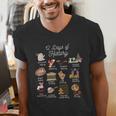 12 Day Of History Teacher Christmas Social Studies Student Men's V-Neck T-Shirt, History Teacher Shirts, funny gift