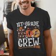 1st Grade Boo Crew Cute Ghost Halloween Teacher Kids Men's V-Neck T-Shirt, funny gift 1st Grade Boo Crew Cute Ghost Halloween Teacher Kids Men's V-Neck T-Shirt, funny gift