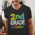 2nd Grade Team T-Shirt 2nd Grade Squad Teacher Men's V-Neck T-Shirt, 2nd Grade Teacher Shirts, funny gift