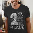 2nd Grade Typography Team 2nd Grade Teacher Back To School Men's V-Neck T-Shirt, 2nd Grade Teacher Shirts, funny gift