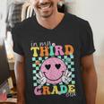 In My 3rd Grade Era Back To School Smile Face Teacher Kid Men's V-Neck T-Shirt, funny gift