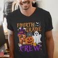 4th Grade Boo Crew Teacher Student Halloween Costume Men's V-Neck T-Shirt, 4th Grade Teacher Shirts, funny gift